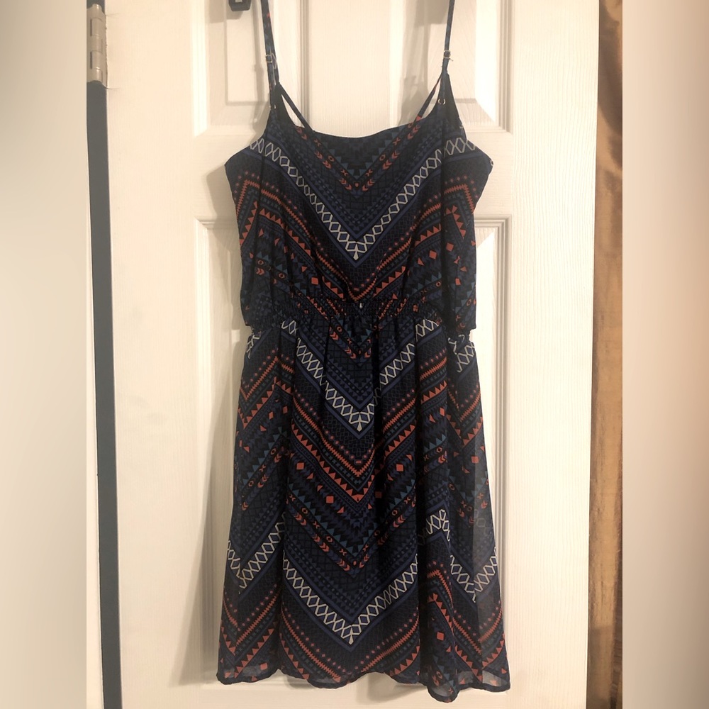Guess Sundress Navy And Multi Color Pattern - Picture 3 of 7